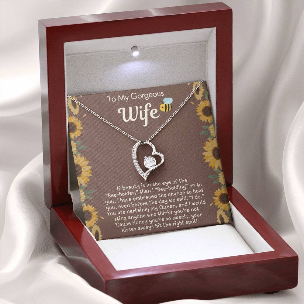 Funny Gift for Wife - If Beauty is in the eye of the "Bee-holder" - Humorous Gift from Husband to Wife