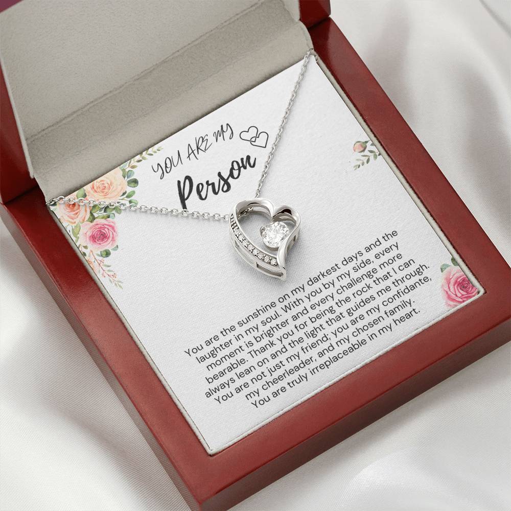 YOU ARE MY PERSON -  Appreciation Gift for Her - Thank you for being the rock that I can always lean on