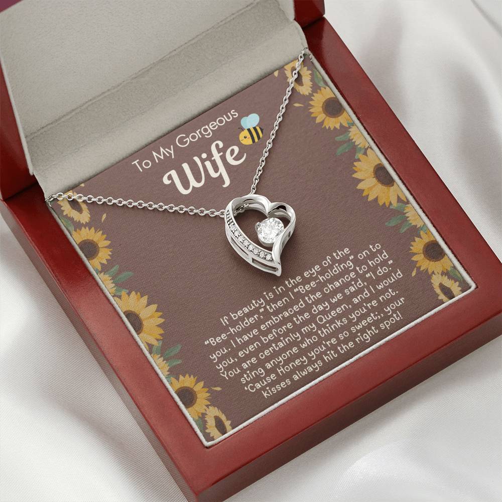 Funny Gift for Wife - If Beauty is in the eye of the "Bee-holder" - Humorous Gift from Husband to Wife