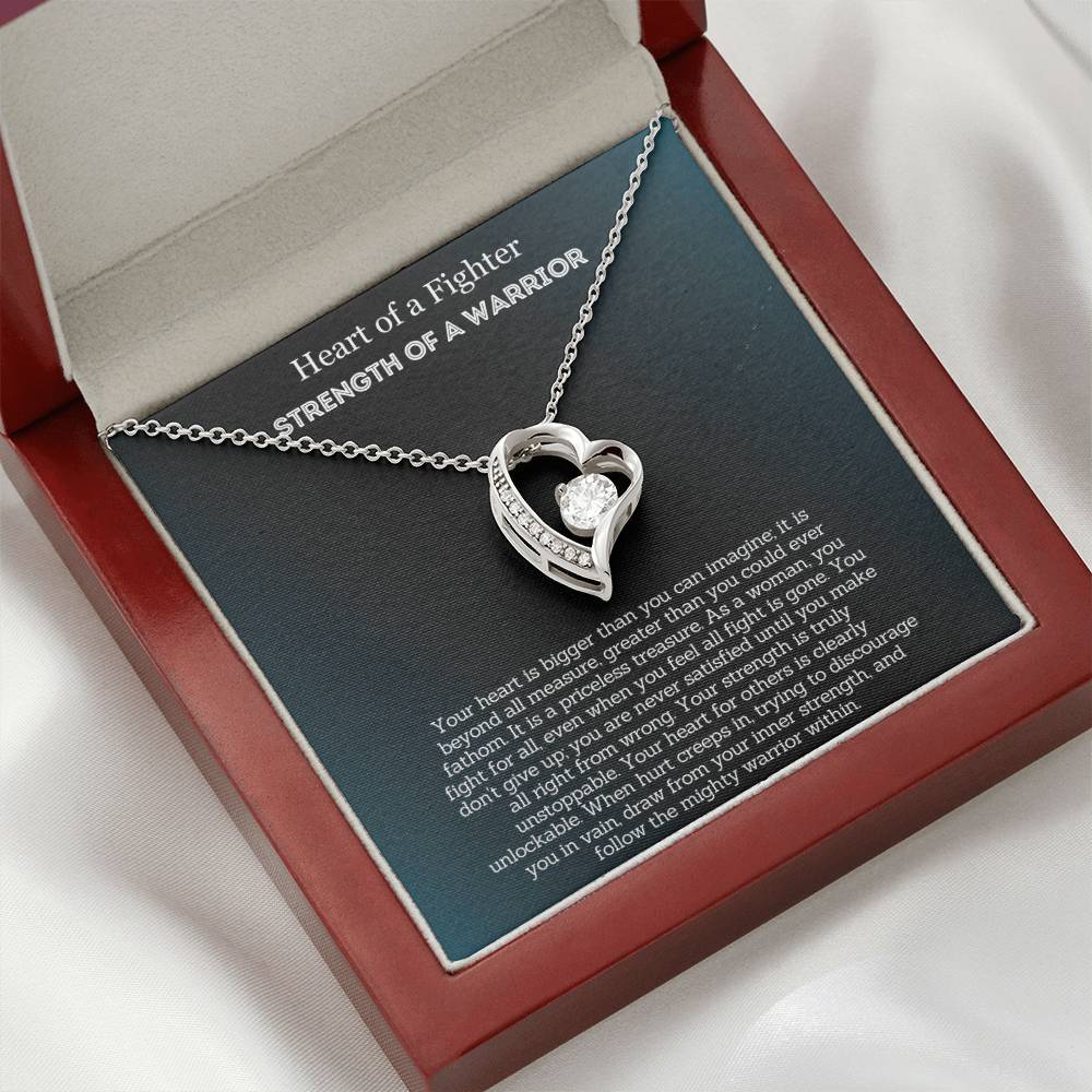Heart Of A Fighter - Encouragement Gift for Her - Your strength is truly unstoppable