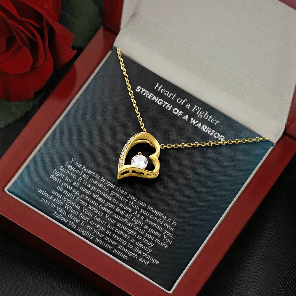 Heart Of A Fighter - Encouragement Gift for Her - Your strength is truly unstoppable