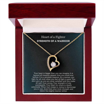 Heart Of A Fighter - Encouragement Gift for Her - Your strength is truly unstoppable