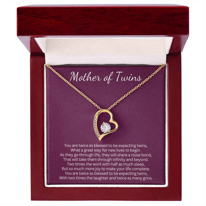 Gift for Mother of Twins - You are twice as blessed to be expecting twins!
