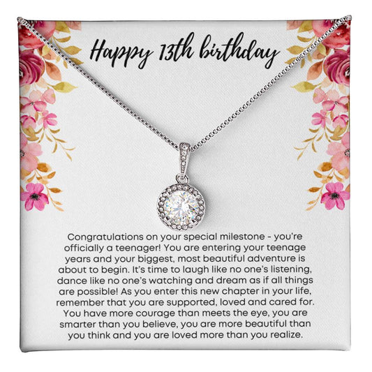13th Birthday Gift for Her- Congratulations on your special milestone!