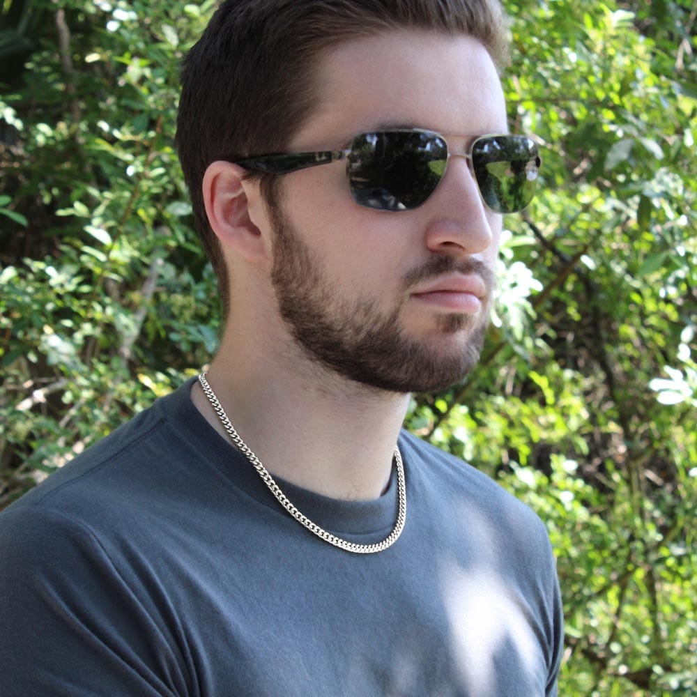 To My Boyfriend - Cuban Link Chain Necklace Gift - You are the beat of my heart!
