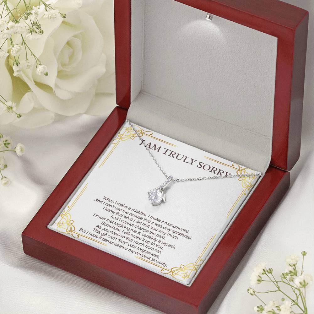 Perfect Apology Gift for Her - Alluring Beauty Necklace - Heartfelt Gift to say "I am Truly Sorry"