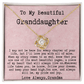 Grandma to Granddaughter Necklace Gift - You are, and always will be, my pride and joy