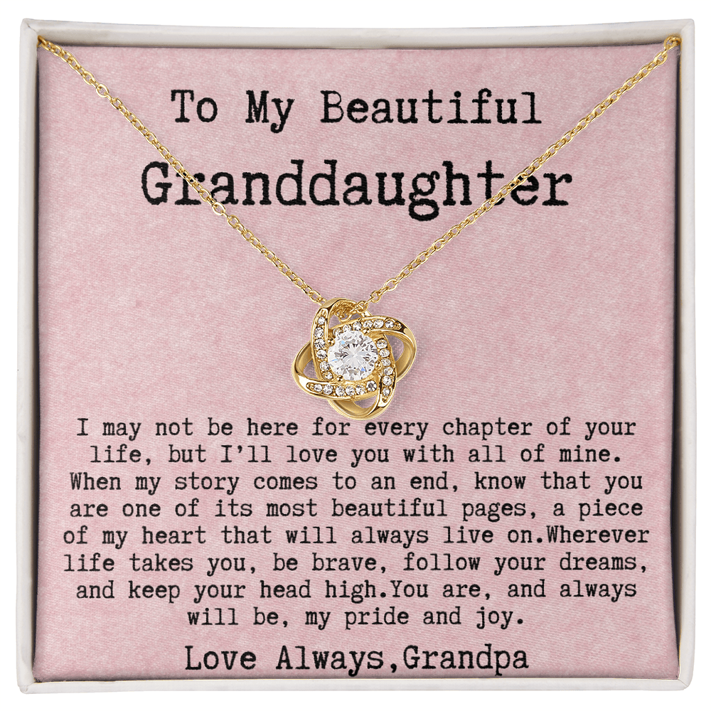 Grandpa to Granddaughter Gift -  You are, and always will be, my pride and joy