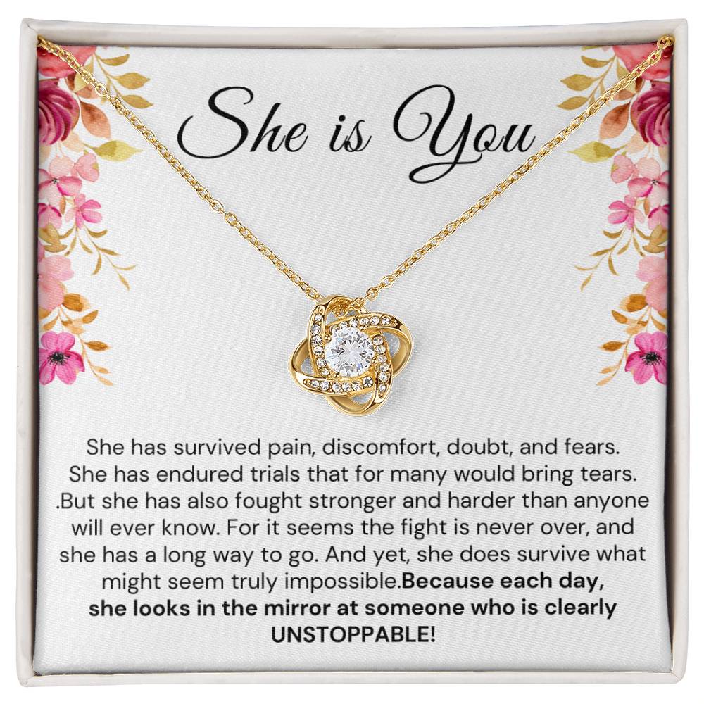 Encouragement gift for Her - She is You, She is UNSTOPPABLE!