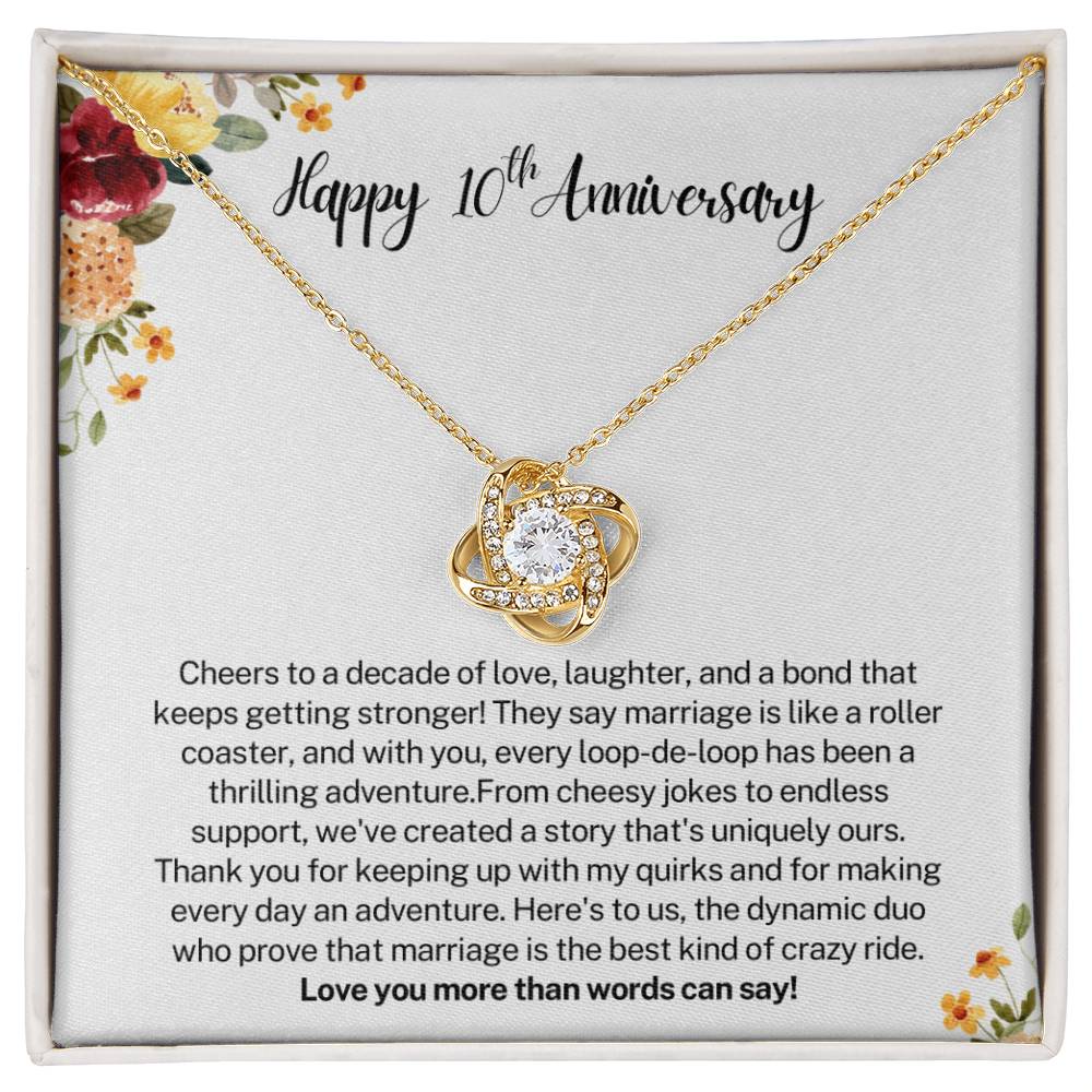 Happy 10th Anniversary Gift for Wife - Cheers to a decade of love,laughter and a bond that keeps getting stronger!