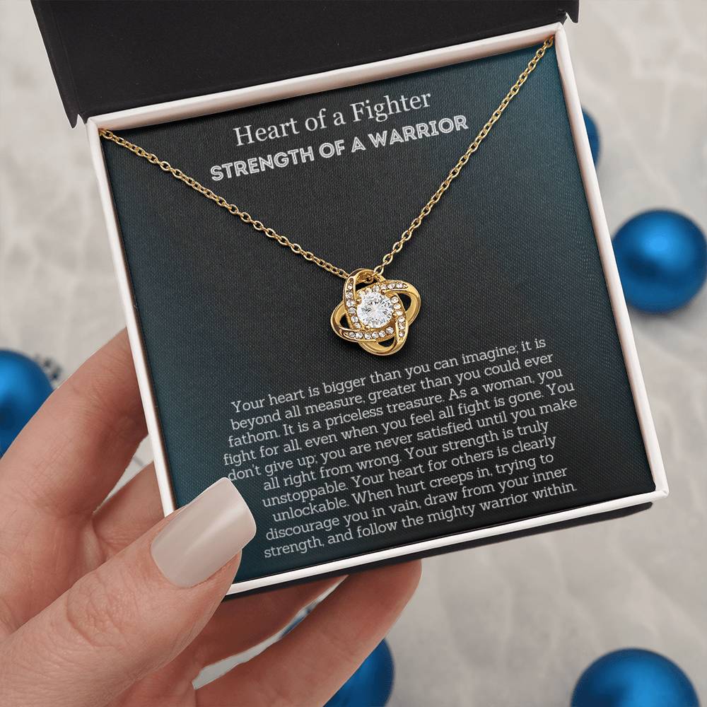 Encouragement Gift For Her - Heart of a Fighter, Strength of a Warrior!
