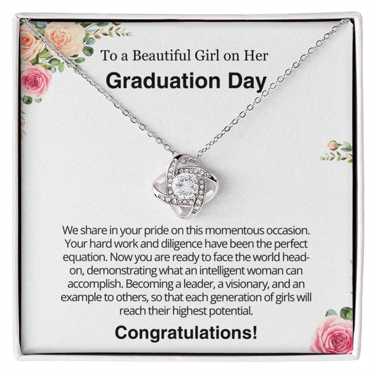 Graduation Gift for Her - Love Knot Necklace Jewelry Present- Graduation Ceremony Gift for Her - Best Nurse Graduation Gift