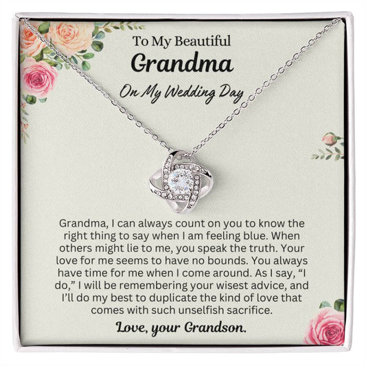 Wedding Day Gift from Groom to his Grandma  | Grandma, I can always count on you!