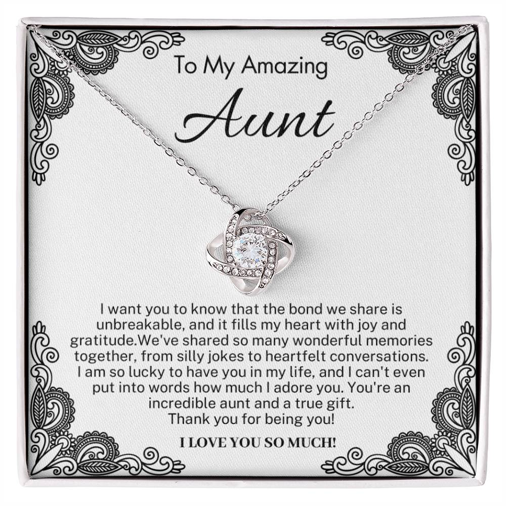 Gift for Amazing Aunt from Niece -  I am so lucky to have you in my life!