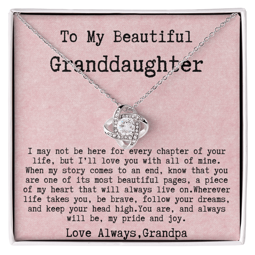 Grandpa to Granddaughter Gift -  You are, and always will be, my pride and joy