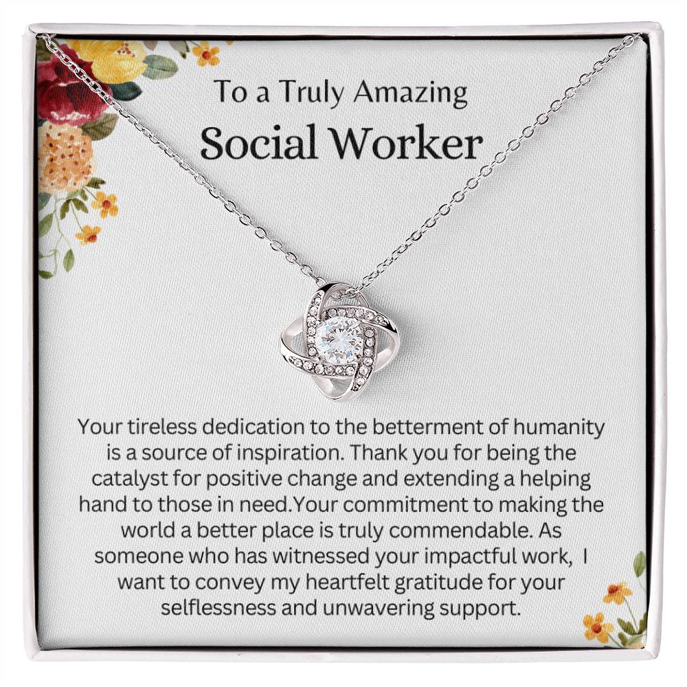 Gift for a Truly Amazing Social Worker - Thank you for being the catalyst for positive change!