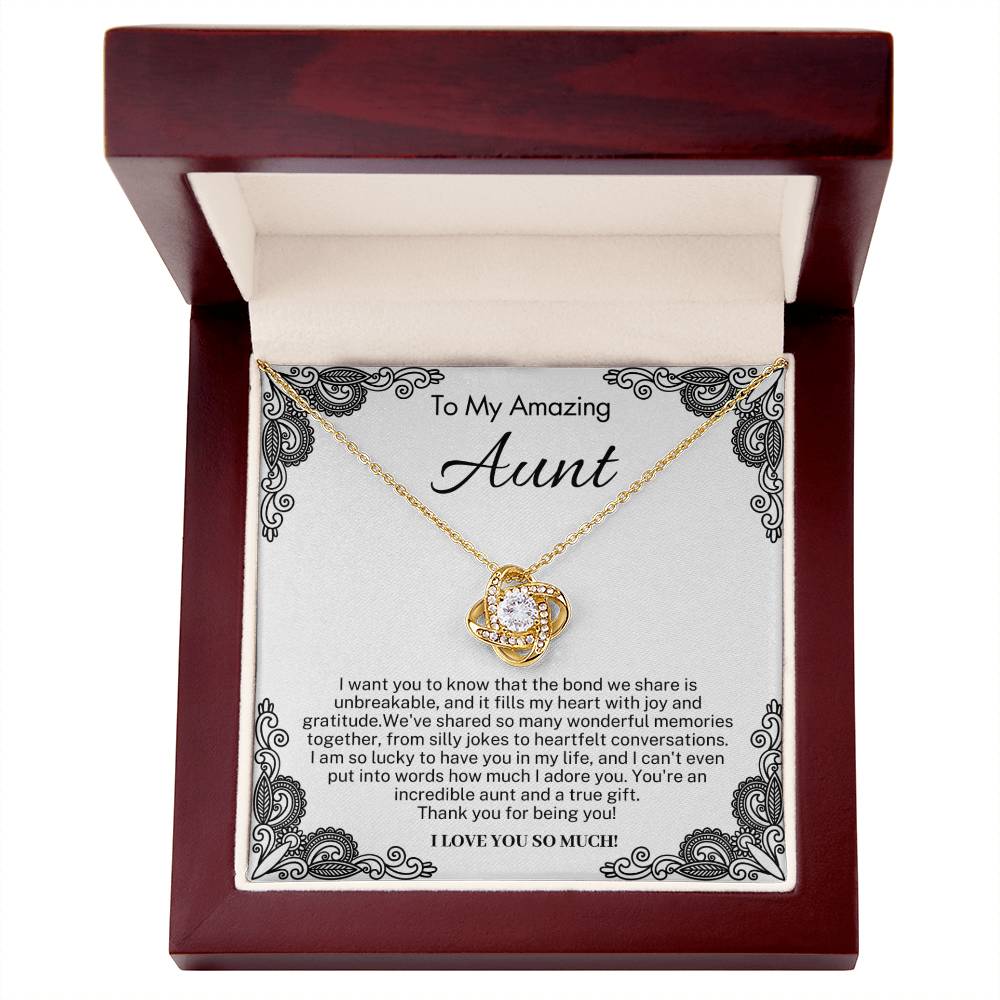 Gift for Amazing Aunt from Niece -  I am so lucky to have you in my life!