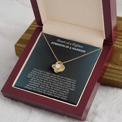 Encouragement Gift For Her - Heart of a Fighter, Strength of a Warrior!