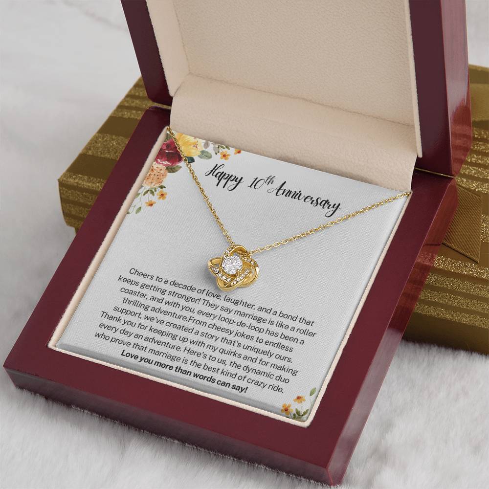 Happy 10th Anniversary Gift for Wife - Cheers to a decade of love,laughter and a bond that keeps getting stronger!