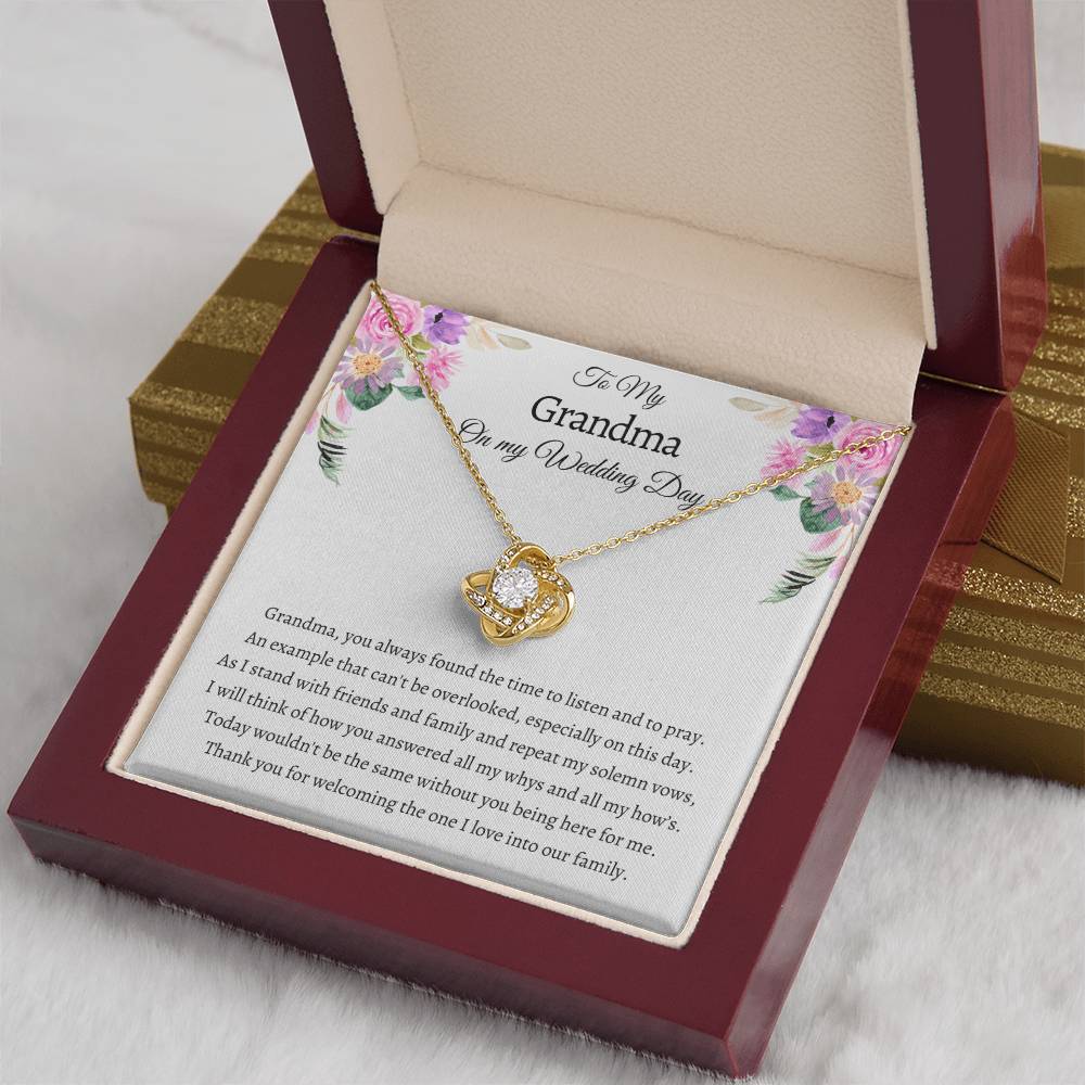 Gift from Bride to Grandma - Today wouldn't be the same without you being here for me!
