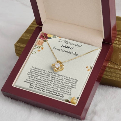 Gift from Bride to Nanny on Wedding Day - Thank you so much for everything!