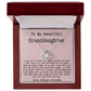 Grandma to Granddaughter Necklace Gift - You are, and always will be, my pride and joy