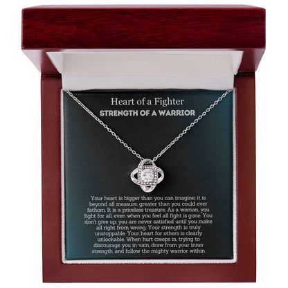 Encouragement Gift For Her - Heart of a Fighter, Strength of a Warrior!