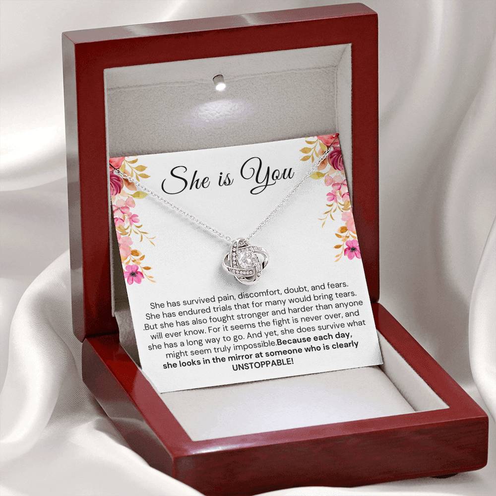 Encouragement gift for Her - She is You, She is UNSTOPPABLE!
