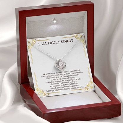 I Am Truly Sorry - Apology Necklace for Wife, I'm Sorry Gift for Girlfriend, Please Forgive Me Gift
