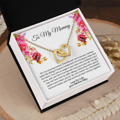Gift from Rainbow Baby to Mom - You carry an angel in your heart - Love you lots, your rainbow baby