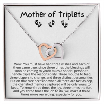 Gift for Mother of Triplets - You must have had three wishes and each of them came true!