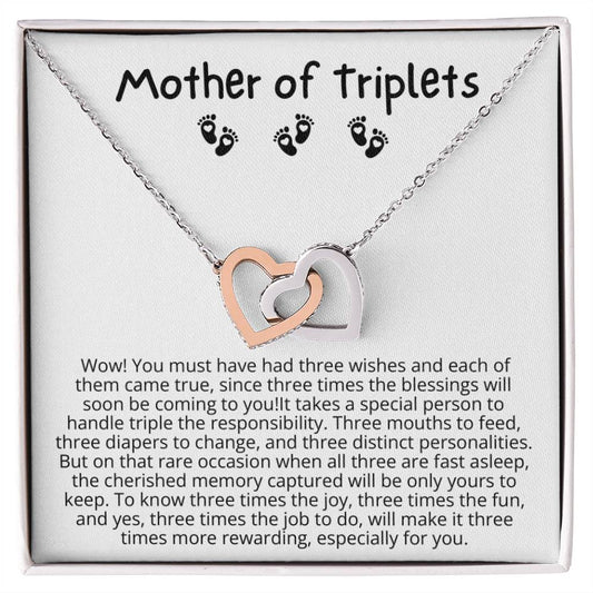 Gift for Mother of Triplets - You must have had three wishes and each of them came true!