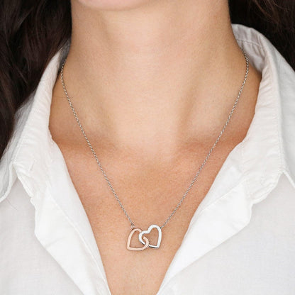 Remembrance Gift - In loving memory of you wonderful Grandfather - Interlocking Hearts Necklace