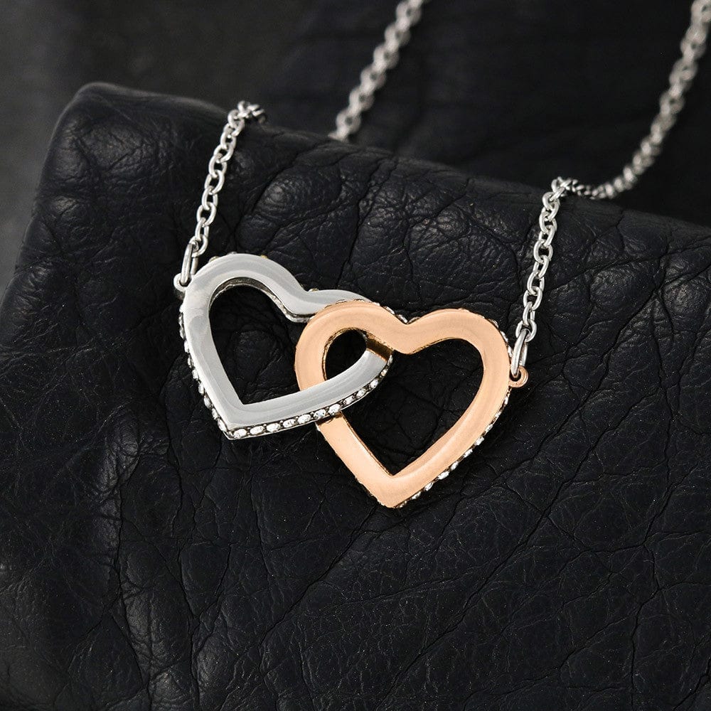 Sorry for your loss - Remembrance Gift - Interlocking Hearts Necklace