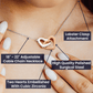 Perfect Apology Gift for Her - Interlocking Hearts Necklace - Heartfelt Gift to say "I am Truly Sorry"