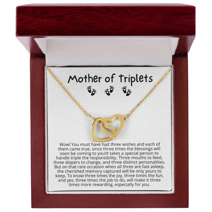 Gift for Mother of Triplets - You must have had three wishes and each of them came true!