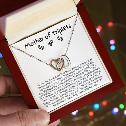 Gift for Mother of Triplets - You must have had three wishes and each of them came true!