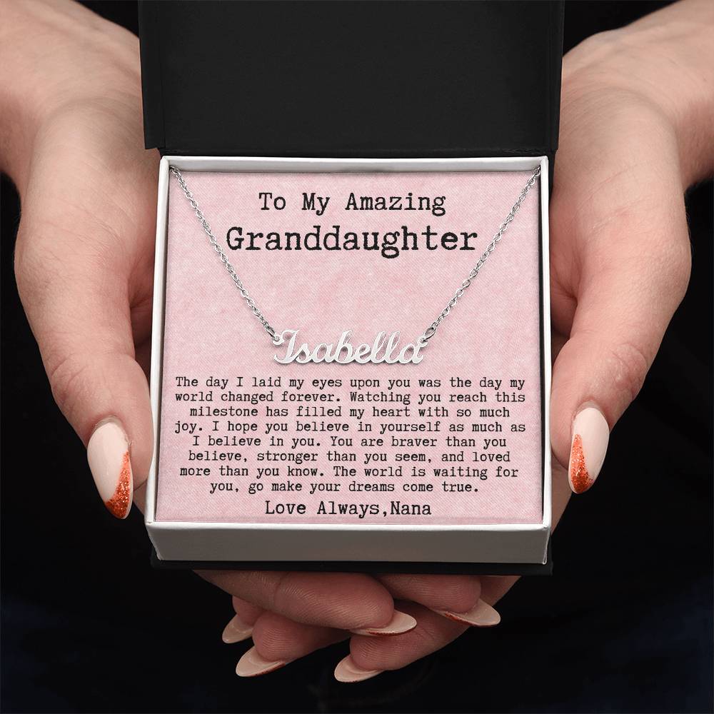 Personalized Graduation Gift from Nana to Granddaughter