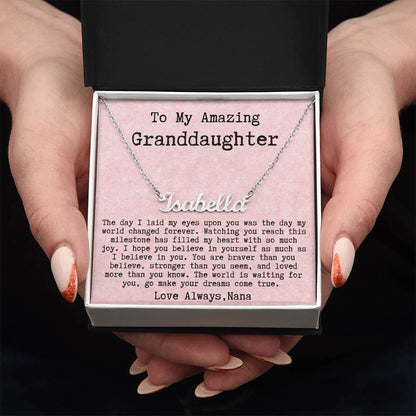 Personalized Graduation Gift from Nana to Granddaughter