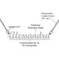 Personalized Custom Name Necklace, Famprecious Gifts CUSTOM Name Necklace Chain Gift for Her