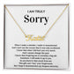 I'm sorry - Love Knot Necklace - When I make a mistake..-1 2023NOVEMBER20 CUSTOM Name necklcace