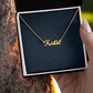 Personalized Custom Name Necklace, Famprecious Gifts CUSTOM Name Necklace Chain Gift for Her