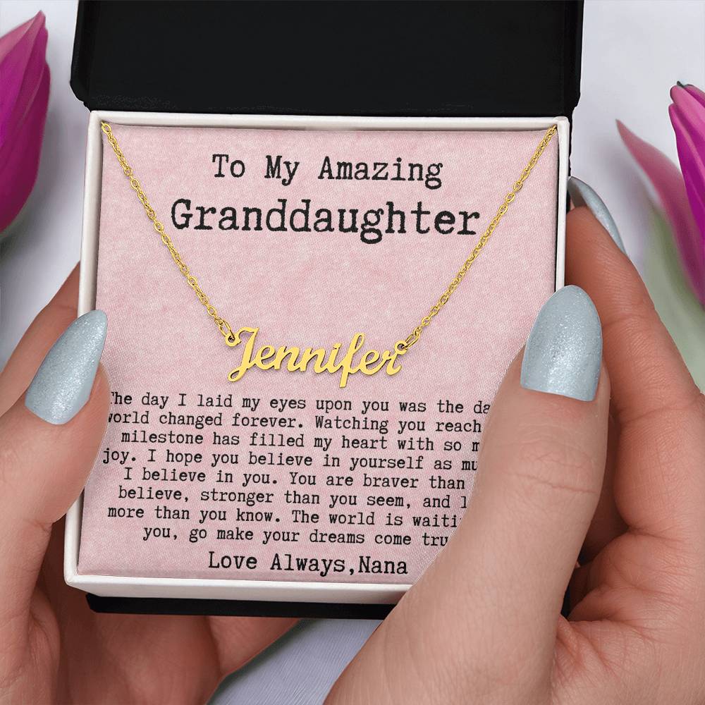 Personalized Graduation Gift from Nana to Granddaughter