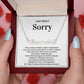 I'm sorry - Love Knot Necklace - When I make a mistake..-1 2023NOVEMBER20 CUSTOM Name necklcace
