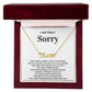I'm sorry - Love Knot Necklace - When I make a mistake..-1 2023NOVEMBER20 CUSTOM Name necklcace