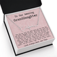 Personalized Birthday Gift for Granddaughter from Nana and Papa - Signature Style Name Necklace