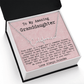 Personalized Prom Night Gift from Grandma to Granddaughter - Signature Style Name Necklace