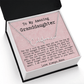 Personalized Birthday Gift for Granddaughter from Nana - Signature Style Name Necklace