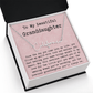 Personalized Birthday Gift for Granddaughter – Custom Signature Style Name Necklace – Unique Name Plate Necklace from Grandma, Nana, or Grandpa