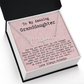 Personalized Confirmation Gift from Grandpa to Granddaughter - Signature Style Name Necklace